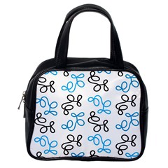 Blue elegance  Classic Handbags (2 Sides) from ArtsNow.com Back