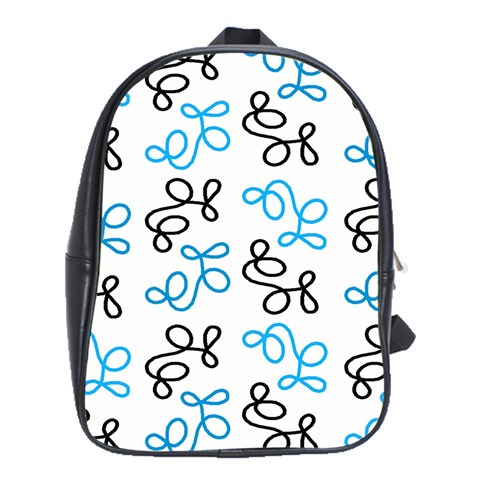Blue elegance  School Bags (XL)  from ArtsNow.com Front