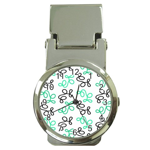 Green elegance Money Clip Watches from ArtsNow.com Front