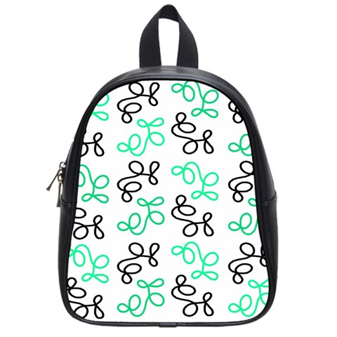 Green elegance School Bags (Small)  from ArtsNow.com Front