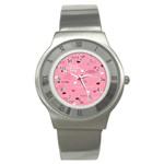 Happy Valentines Day Stainless Steel Watch