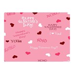 Happy Valentines Day Double Sided Flano Blanket (Mini) 