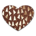 Gold Tree Background Heart Mousepads