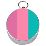 Pink Blue Three Color Silver Compasses