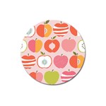 Pink Delicious Organic Canvas Magnet 3  (Round)