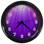 Purple Colors Fullcolor Wall Clocks (Black)