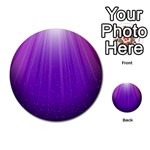 Purple Colors Fullcolor Multi-purpose Cards (Round) 