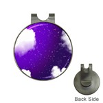 Purple Cloud Hat Clips with Golf Markers