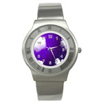 Purple Cloud Stainless Steel Watch