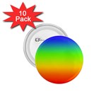 Rainbow Blue Green Pink Orange 1.75  Buttons (10 pack)