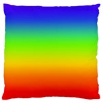 Rainbow Blue Green Pink Orange Large Cushion Case (One Side)