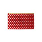 Red Circular Pattern Cosmetic Bag (XS)