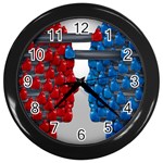 Red Boxing Gloves And A Competing Wall Clocks (Black)