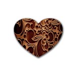 Tekstura Twigs Chocolate Color Heart Coaster (4 pack) 