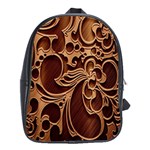 Tekstura Twigs Chocolate Color School Bags (XL) 