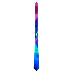 The Perfect Wave Pink Blue Red Cyan Neckties (Two Side)  from ArtsNow.com Front