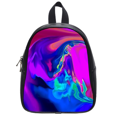 The Perfect Wave Pink Blue Red Cyan School Bags (Small)  from ArtsNow.com Front