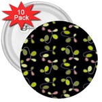 My beautiful garden 3  Buttons (10 pack) 