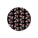 Elegant garden Rubber Coaster (Round) 