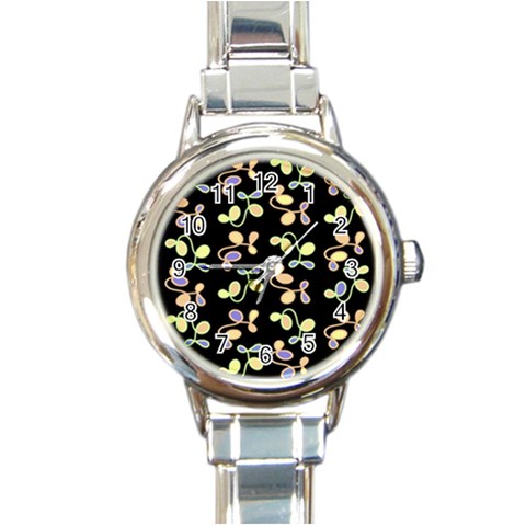 Magical garden Round Italian Charm Watch from ArtsNow.com Front