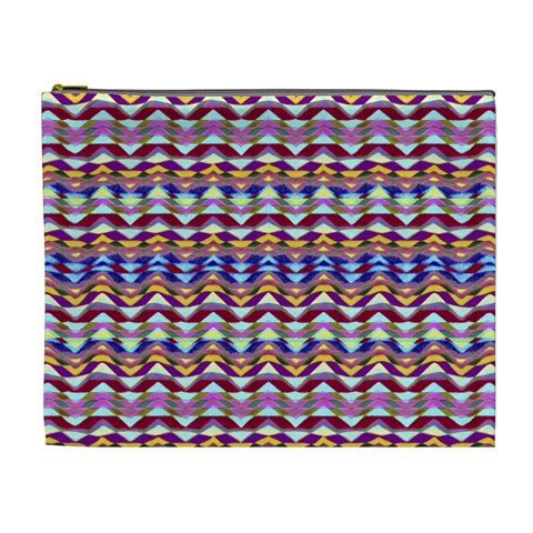 Ethnic Colorful Pattern Cosmetic Bag (XL) from ArtsNow.com Front
