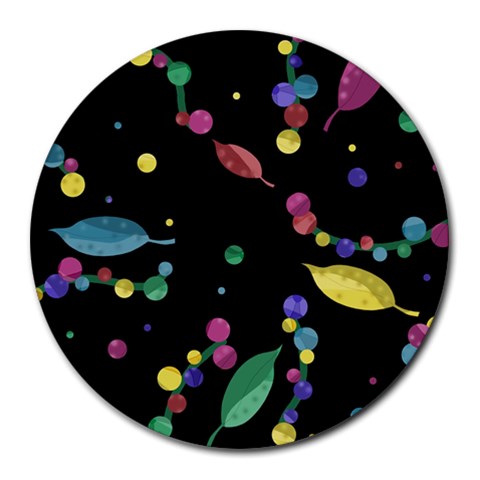 Space garden Round Mousepads from ArtsNow.com Front