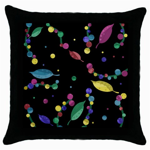 Space garden Throw Pillow Case (Black) from ArtsNow.com Front