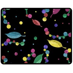 Space garden Double Sided Fleece Blanket (Medium)  from ArtsNow.com 58.8 x47.4  Blanket Front