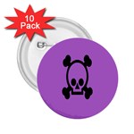 Cartoonskull Danger 2.25  Buttons (10 pack) 