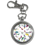 Abstract floral design Key Chain Watches
