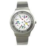 Abstract floral design Stainless Steel Watch