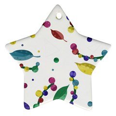 Abstract floral design Star Ornament (Two Sides)  from ArtsNow.com Front