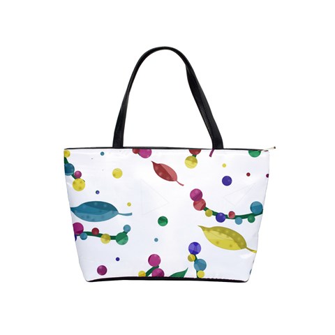 Abstract floral design Shoulder Handbags from ArtsNow.com Front