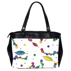 Abstract floral design Office Handbags (2 Sides)  from ArtsNow.com Back