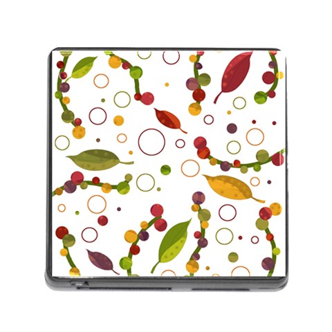 Adorable floral design Memory Card Reader (Square) from ArtsNow.com Front