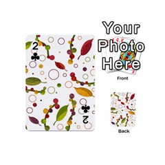 Adorable floral design Playing Cards 54 (Mini)  from ArtsNow.com Front - Club2