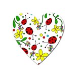 Ladybugs Heart Magnet