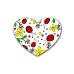 Ladybugs Heart Coaster (4 pack) 