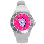 Finger Round Plastic Sport Watch (L)