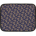 Anchor Ship Double Sided Fleece Blanket (Mini) 