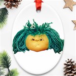 Angry Girl Doll Ornament (Oval) 