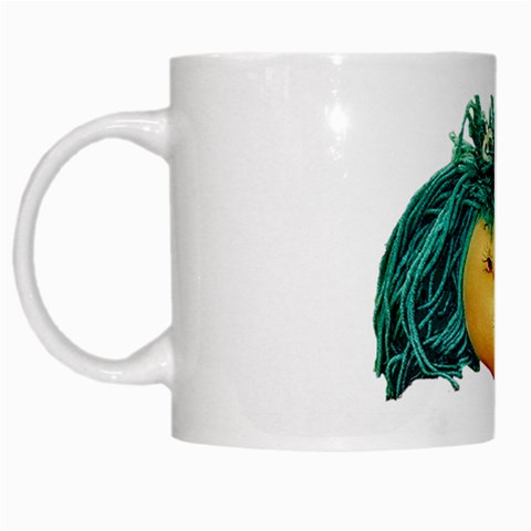 Angry Girl Doll White Mugs from ArtsNow.com Left