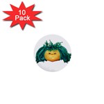 Angry Girl Doll 1  Mini Buttons (10 pack) 