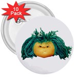 Angry Girl Doll 3  Buttons (10 pack) 