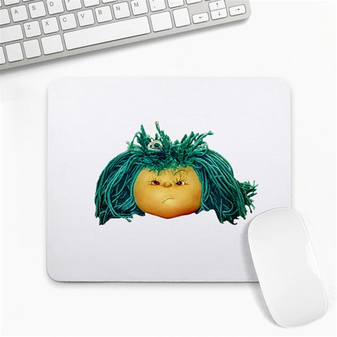 Angry Girl Doll Large Mousepads from ArtsNow.com Front