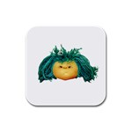 Angry Girl Doll Rubber Square Coaster (4 pack) 