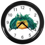 Angry Girl Doll Wall Clocks (Black)