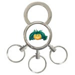 Angry Girl Doll 3-Ring Key Chains