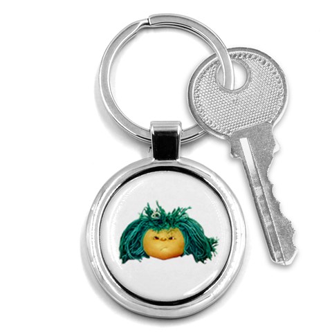 Angry Girl Doll Key Chains (Round)  from ArtsNow.com Front