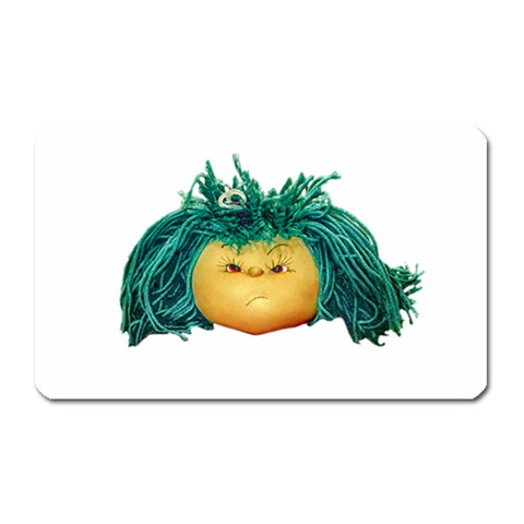 Angry Girl Doll Magnet (Rectangular) from ArtsNow.com Front